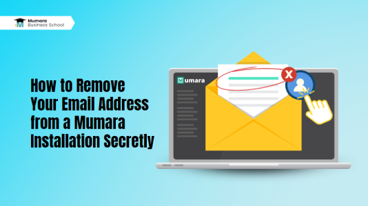 remove your email address from Mumara installation